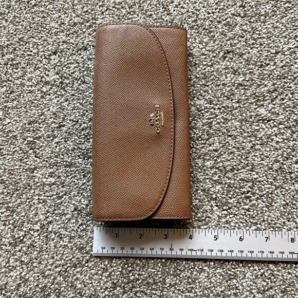 COACH MARGOT CARRYALL CROSSGRAIN LEATHER F57527 SATCHEL CROSSBODY BAG BROWN - Picture 9 of 12